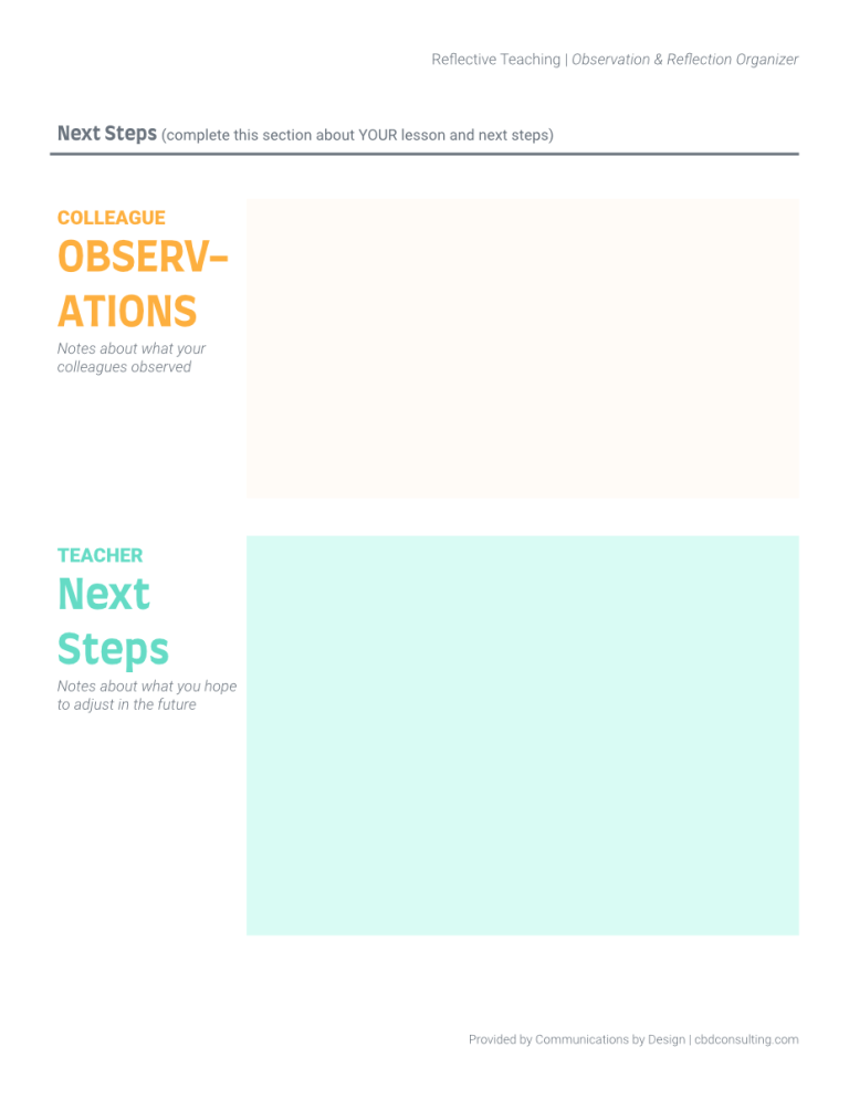 Reflective Teaching Organizer TEMPLATE pg2